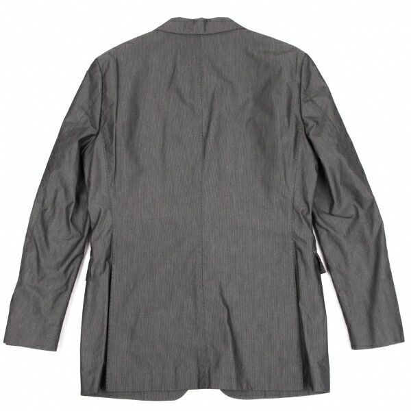 【新品・未使用】ジャケットグレー縦ストライプ（バーバリーブラックレーベル） バーバリー ブラックレーベルBURBERRY BLACK LABEL 裏チェック