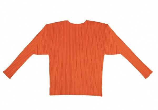 プリーツプリーズPLEATS PLEASE プリーツカットソー オレンジ3 - メルカリ