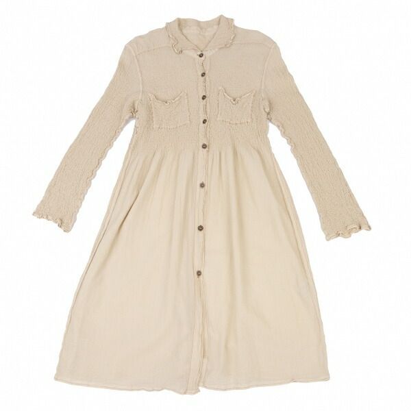 イッセイミヤケ ミーISSEY MIYAKE me カリフラワーシャツワンピース