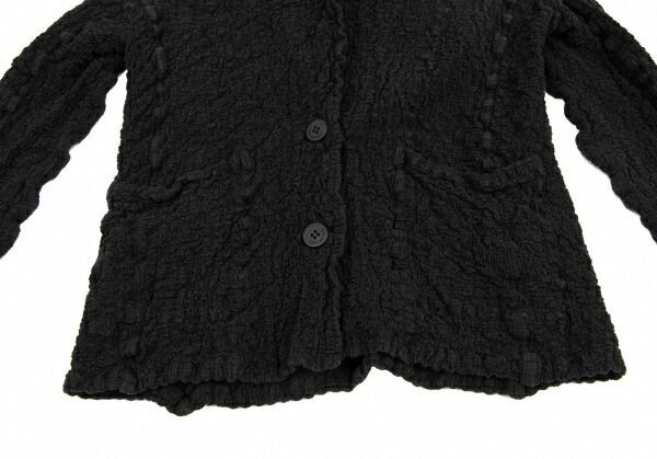 イッセイミヤケ ミーISSEY MIYAKE me 染めカリフラワージャケット 黒F