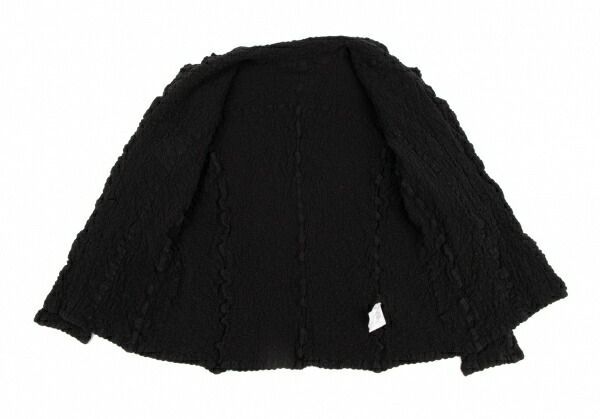 イッセイミヤケ ミーISSEY MIYAKE me 染めカリフラワージャケット 黒F