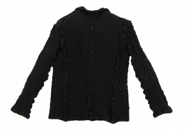 イッセイミヤケ ミーISSEY MIYAKE me 染めカリフラワージャケット 黒F