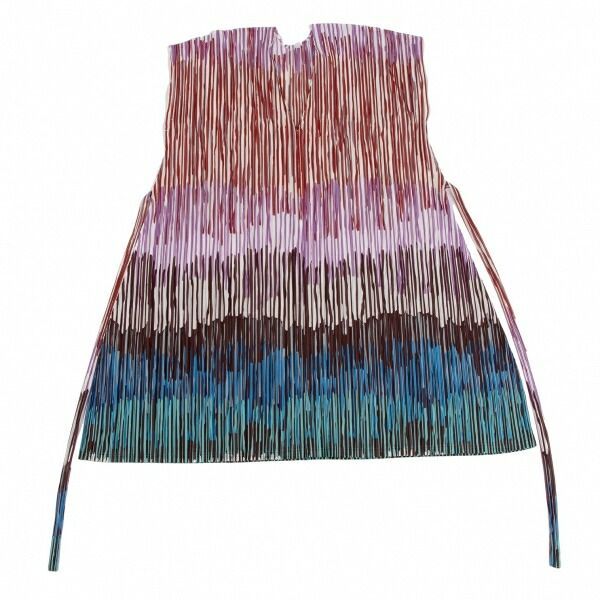 プリーツプリーズPLEATS PLEASE カラフルプリントウエストベルト付き