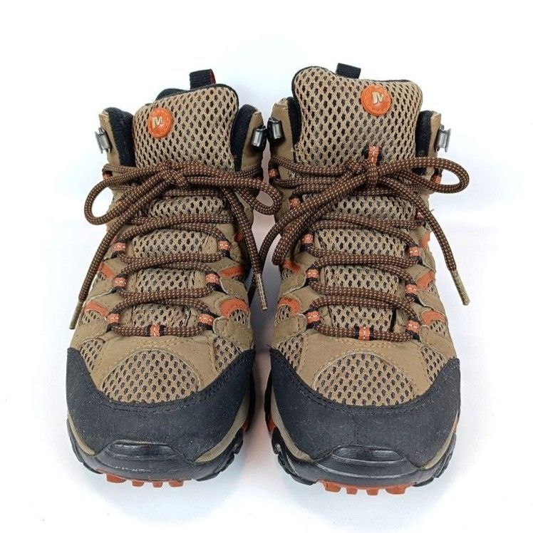 MERRELL メレル モアブ ミッド ゴアテックス トレッキングシューズ US 6 UK 3.5 EUR 36 23 cm相当 ブラウン系 登山靴 ビブラムソール