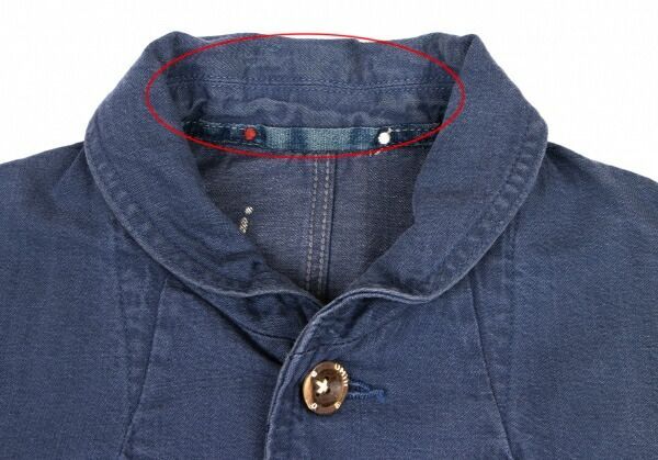 45rpm 45R umii908 藍染めショールカラージャケット インディゴ2