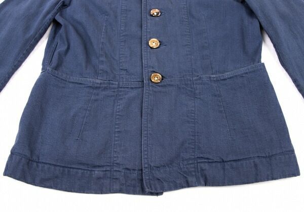 45rpm 45R umii908 藍染めショールカラージャケット インディゴ2