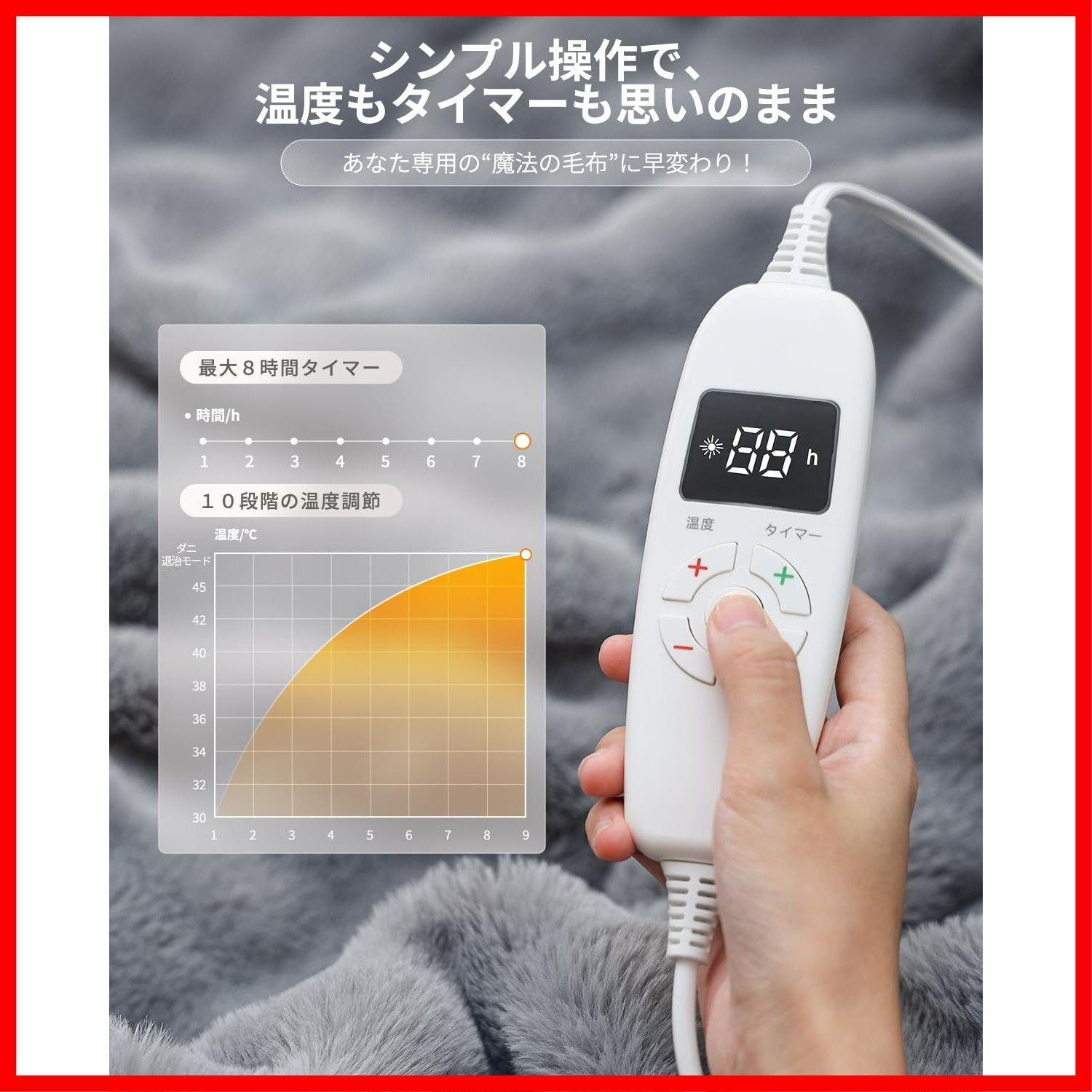  防寒対策 肩掛け 電気ブランケット 電気敷毛布 膝掛け ダニ退治 頭寒足熱 厚手生地 恒温加熱 速暖 電気毛布洗える ふわふわ 8 Hタイマー付き 10段階温度調整 両面使え 190 130 cm 節電 暖房器具 掛け兼用 敷き ディープグリーン 電気毛布 H その他 文房具 事務用品