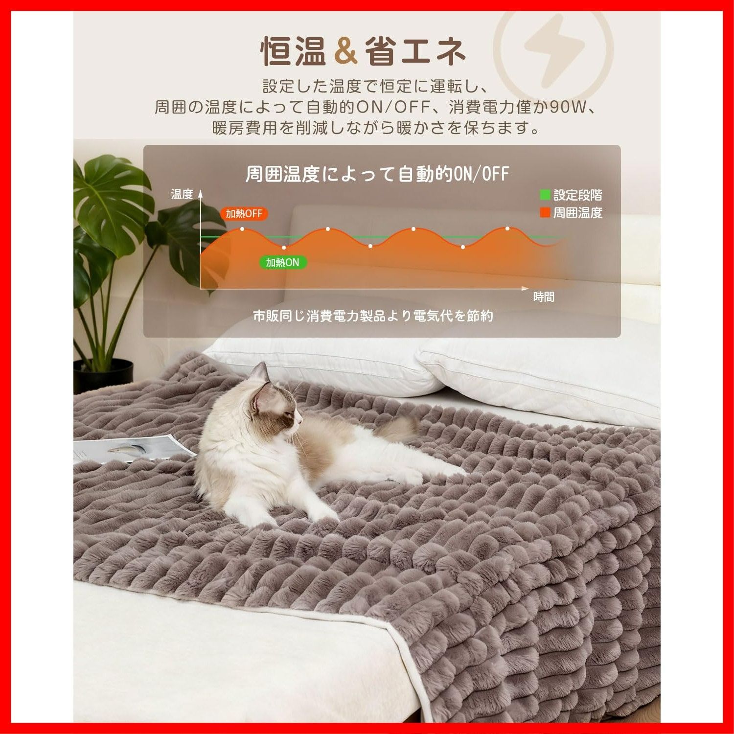  丸洗い可 過熱保護 自動電源オフ 毛玉なし 省エネ 頭寒足熱 暖房器具 柔らかく 防寒対策 ふわふわ 厚手生地 防臭 ダニ退治 抗菌 4段階切タイマー 8段階温度調整 肩掛け 恒温加熱 3分速暖 膝掛け 電気ひざ掛け PSE認証済 188 130 cm 上の肌 その他 文房具 事務用品