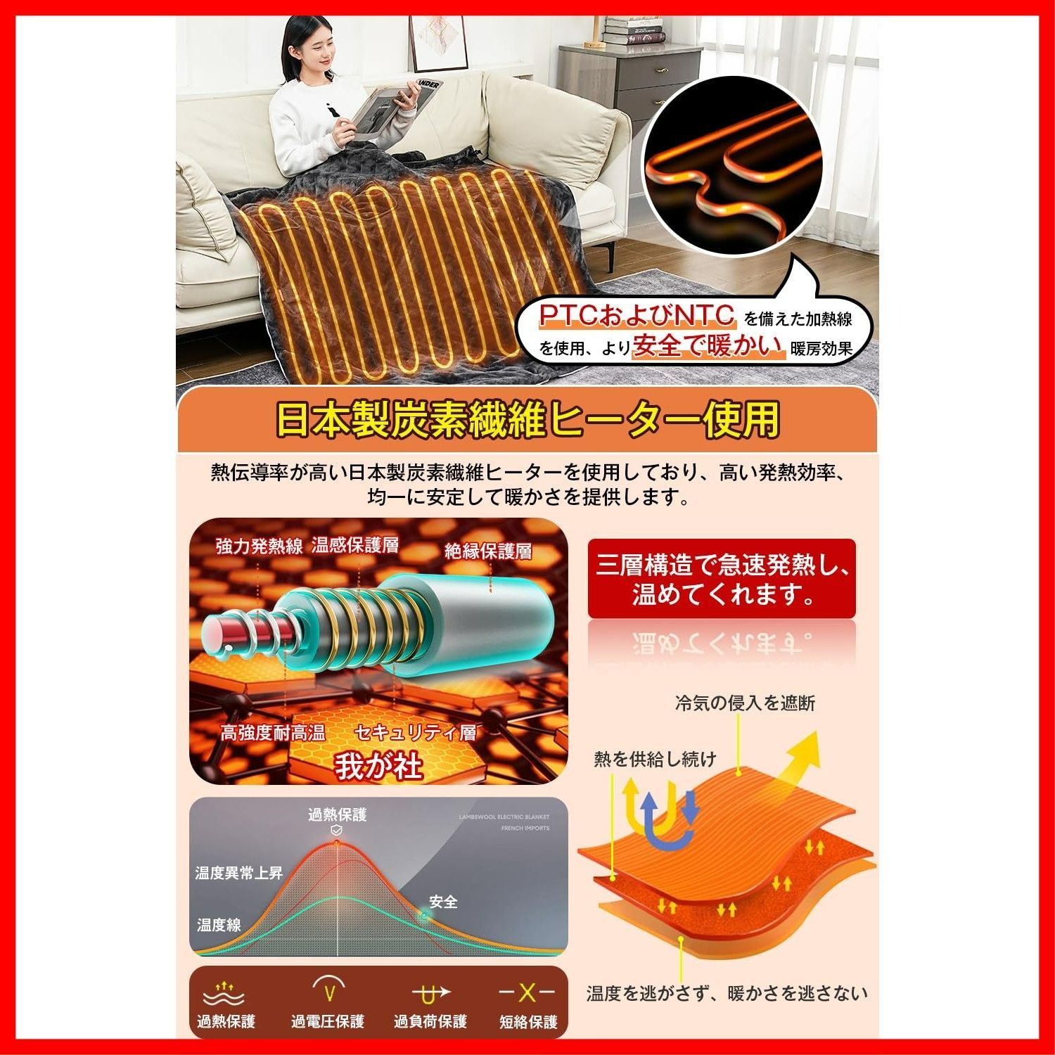 6段階タイマー ８段階温度調整 130 150 cm 掛敷兼用毛布 急速加熱 手袋 着る毛布 フランネル素材 ふわふわ 4 way使用 丸水洗い対応 電気毛布掛け ダニ退治機能 省エネ 防寒対策 360℃包まれる 暖房器具 両面発熱 過熱保護 男女兼用 掛け