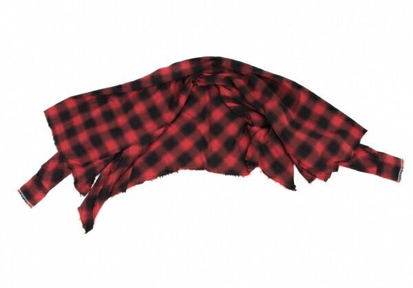 ルグランブルーL.G.B ストールネック2wayチェックシャツカーディガン