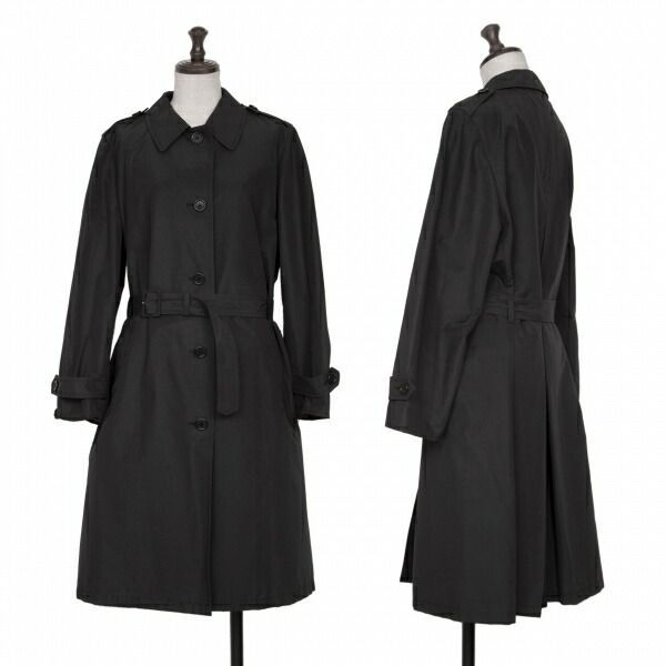 プラダPRADA コットンポリステンカラーコート 黒42 - メルカリ