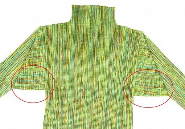 プリーツプリーズPLEATS PLEASE マルチチェックプリーツハイネック