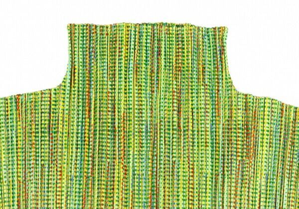 プリーツプリーズPLEATS PLEASE マルチチェックプリーツハイネック