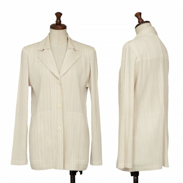 プリーツプリーズPLEATS PLEASE プリーツBジャケット オフベージュ3