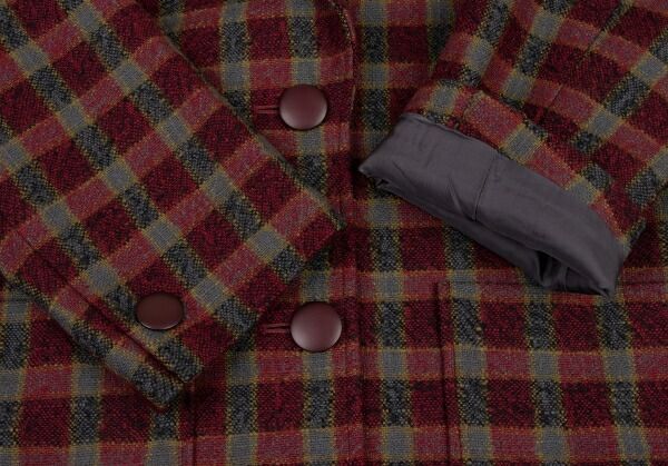 クリスチャンディオールChristian Dior ウールブロックチェック