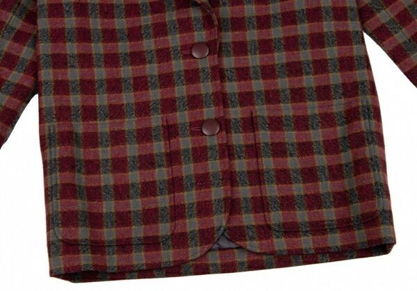 クリスチャンディオールChristian Dior ウールブロックチェック