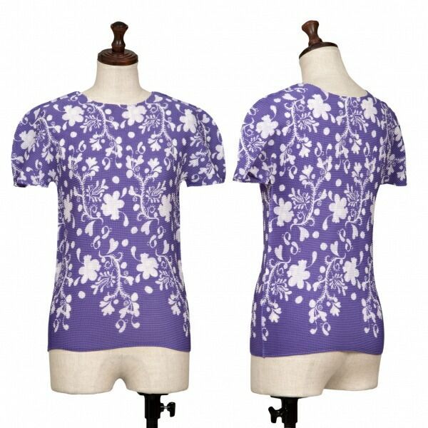 イッセイミヤケ ミーISSEY MIYAKE me 唐草柄プリントストレッチ