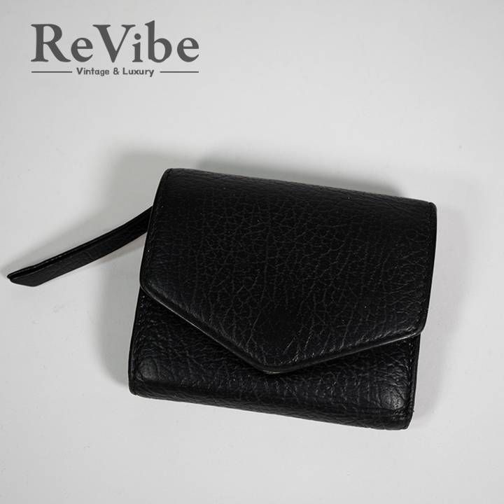 Maison Margiela メゾンマルジェラ 11 コンパクトウォレット ブラック 4ステッチ三つ折り財布