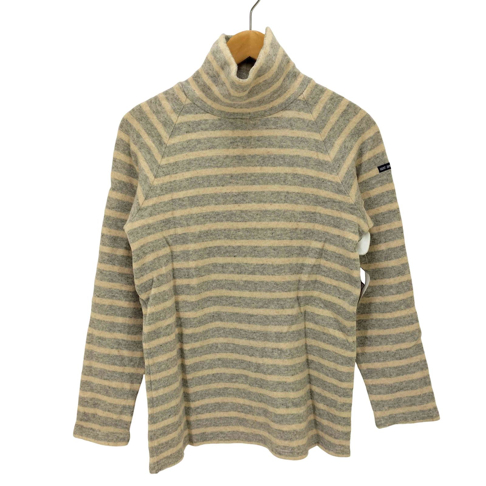 セントジェームス SAINT JAMES ボーダー柄 タートルネックニット