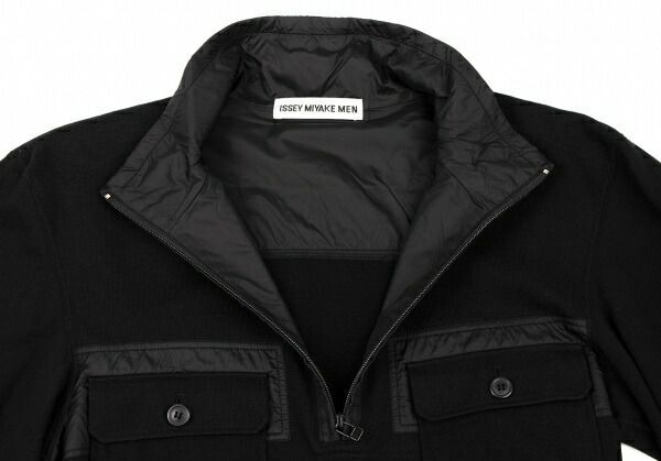 イッセイミヤケメンISSEY MIYAKE MEN 異素材切替ハーフジップ