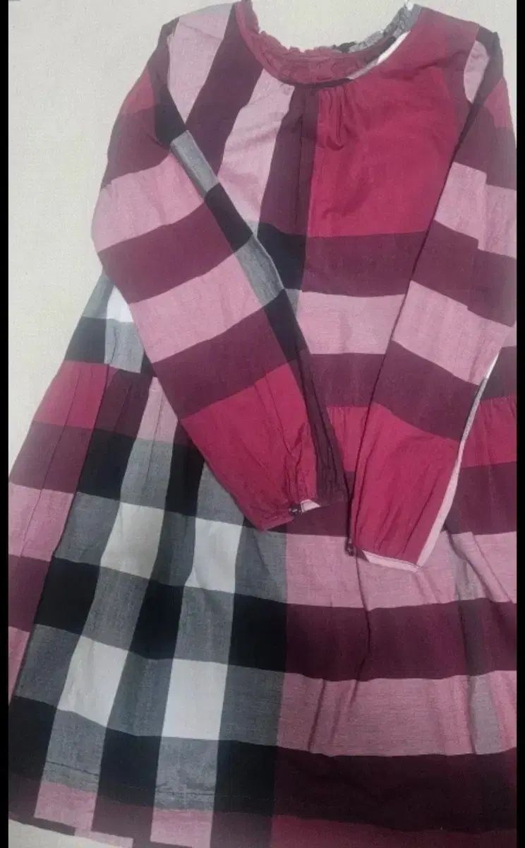 バーバリー キッズ チェック ロング ONE PIECE