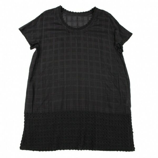 イッセイミヤケ ハートISSEY MIYAKE HaaT レース切替チェック