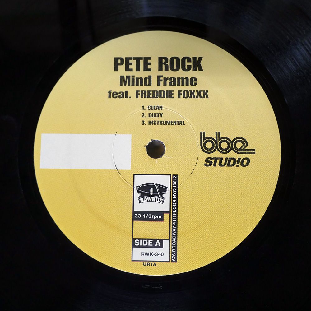 米 US盤 PETE ROCK/MIND FRAME / BACK ON THE BLOCK/RAWKUS RWK340 12