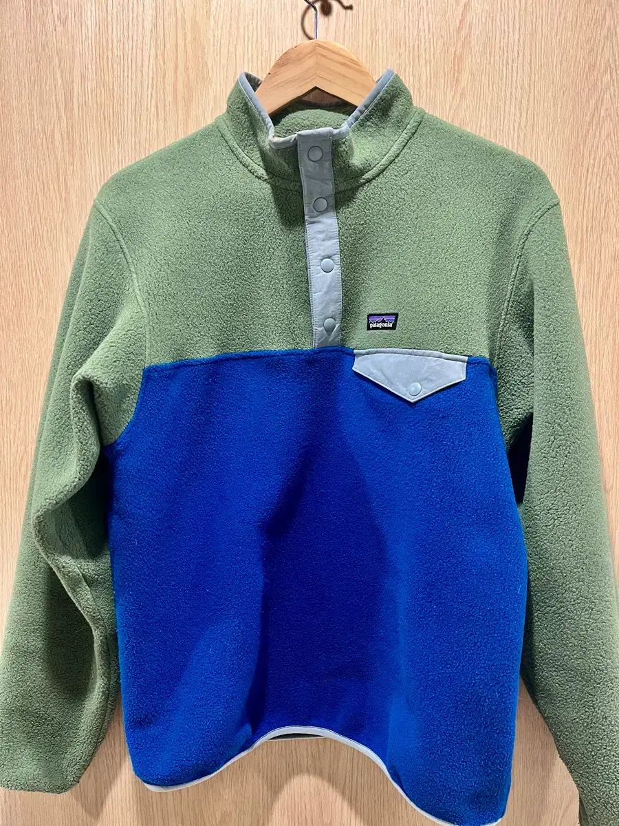 パタゴニア フリース プルオーバー グリーン|ブルー