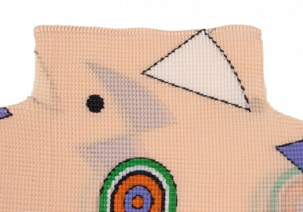 イッセイミヤケ ミーISSEY MIYAKE me グラフィックプリントストレッチ