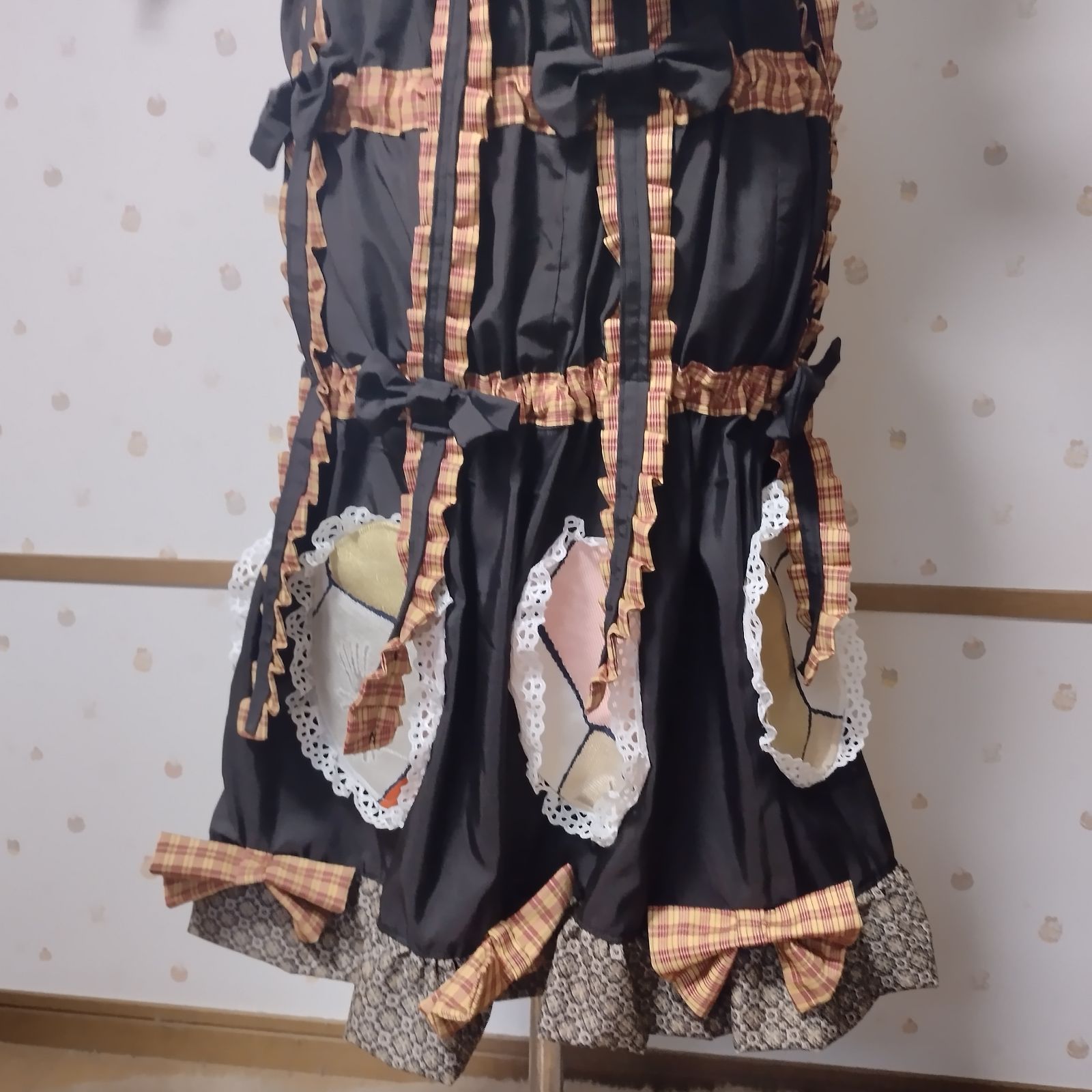 着物リメイク 優しい拘束サロペットスカート