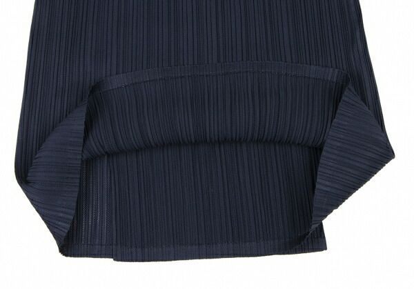 プリーツプリーズPLEATS PLEASE プリーツノースリーブチュニック 紺3