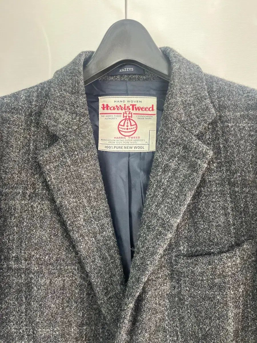USA製 ~90s HAGGAR ツイード チェスターコート ハーフコート 古着 ヘジス ハリーツイード ウール ハーフコート スリムフィット 100