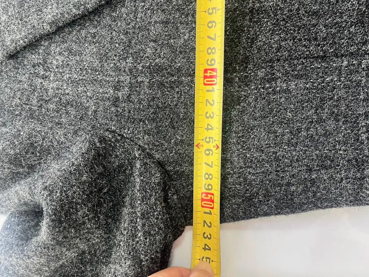 ヘジス ハリーツイード ウール ハーフコート スリムフィット 小売 100