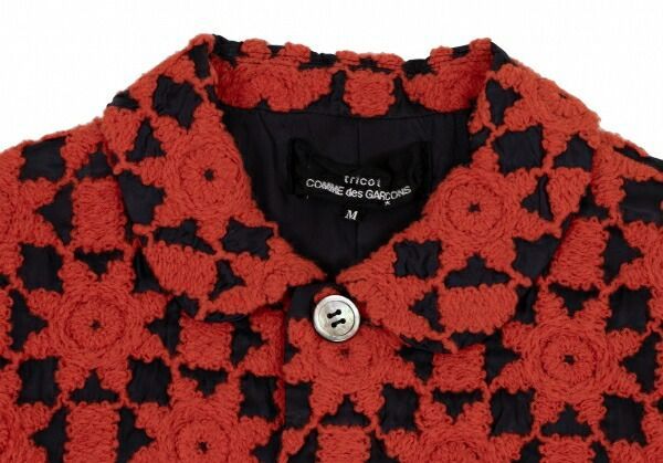 トリココムデギャルソンtricot COMME des GARCONS刺繍デザインラウンド