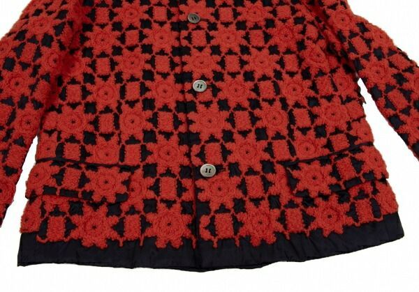 トリココムデギャルソンtricot COMME des GARCONS刺繍デザインラウンド