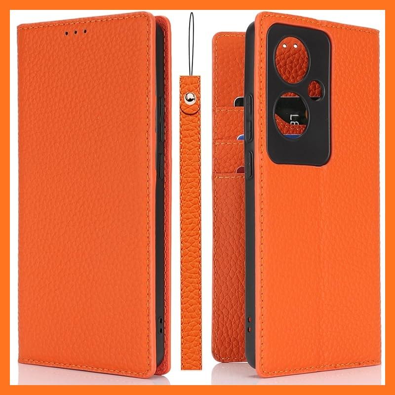 【新品】 Ｈａｖａｙａ 対応 oppo reno 11a ケース OPPO Reno 11A カバー オッポリノ11a ケース 手帳型 本革 ストラップ スマホケース au 耐衝撃 docomo カバー SoftBank カード収納 スタンド機能 レザー  1