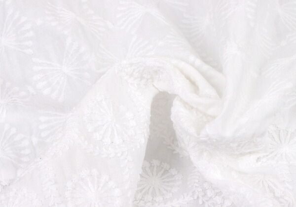 イッセイミヤケ HAAT☆コットン刺繍ノースリーブワンピース 2 ホワイト イッセイミヤケ HAAT☆コットン刺繍ノースリーブワンピース 2 ホワイト