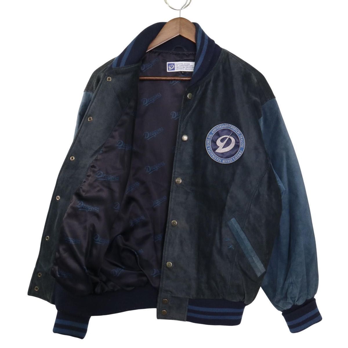 【美品】中日ドラゴンズ スタジャン 激レア】中日ドラゴンズ プレミアムモデル スタジアムジャケット L