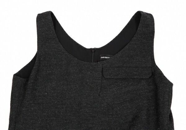 エンポリオアルマーニEMPORIO ARMANI ポリウールフラップポケット