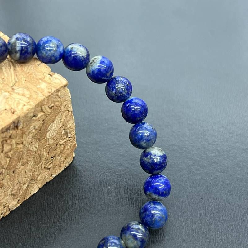219:幸運を呼ぶラピスラズリ6mmブレスレット 16cm 開運 厄除け 直感力