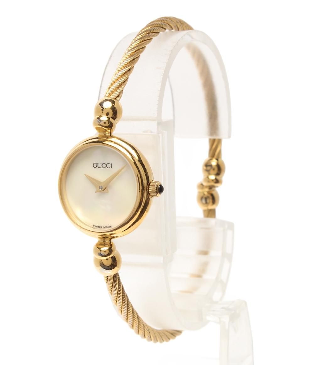 グッチ 腕時計 27002.L クオーツ シェル レディース GUCCI