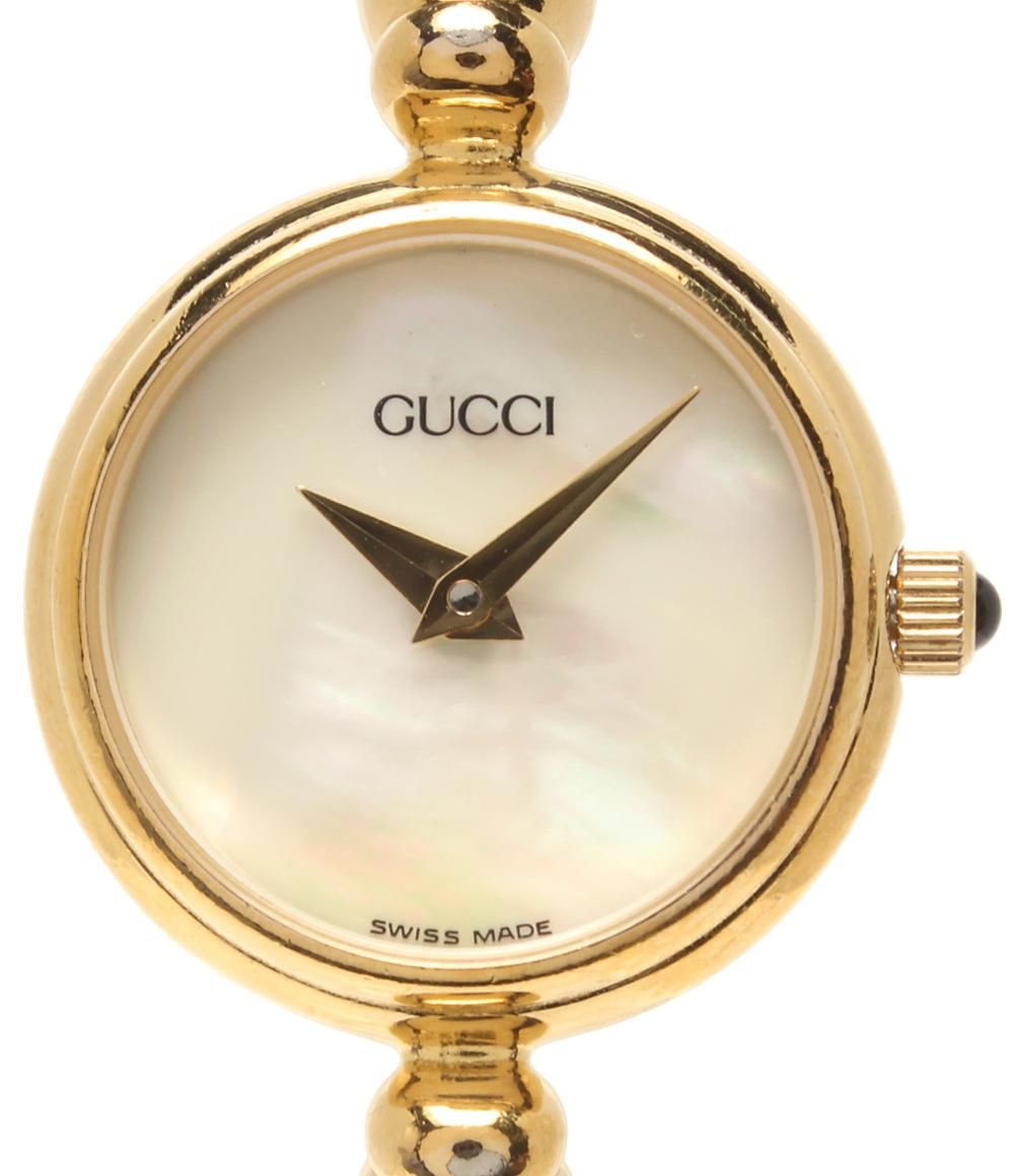 グッチ 腕時計 27002 L クオーツ シェル レディース GUCCI
