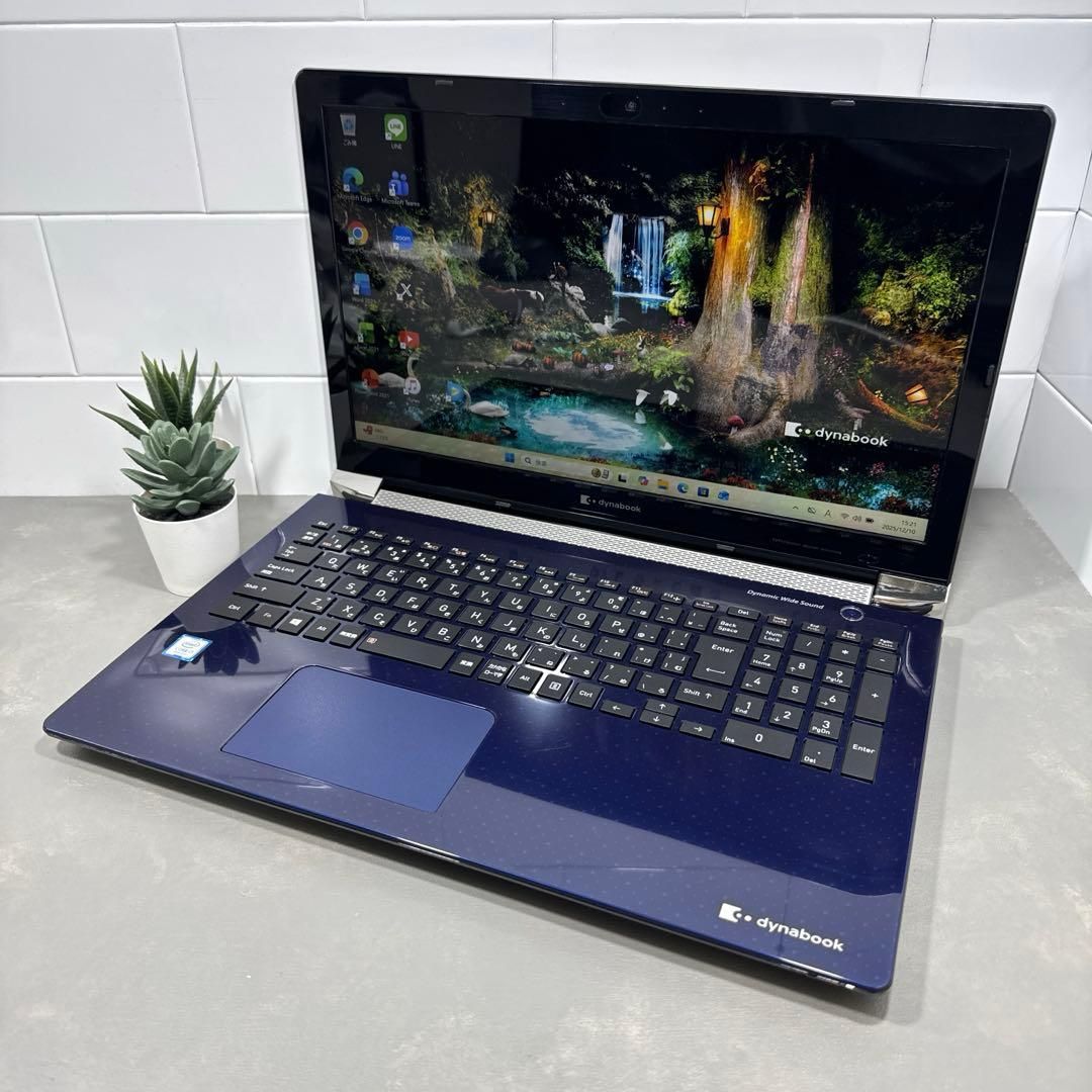 上 東芝スタイリッシュブル☘8世代i 7 NVMe 256 1 TBメモリ16