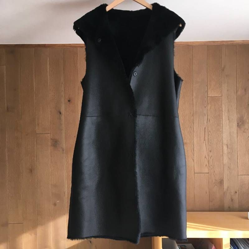 Theory セオリー MALRIZ リバーシブル ムートン ジレ ベストS