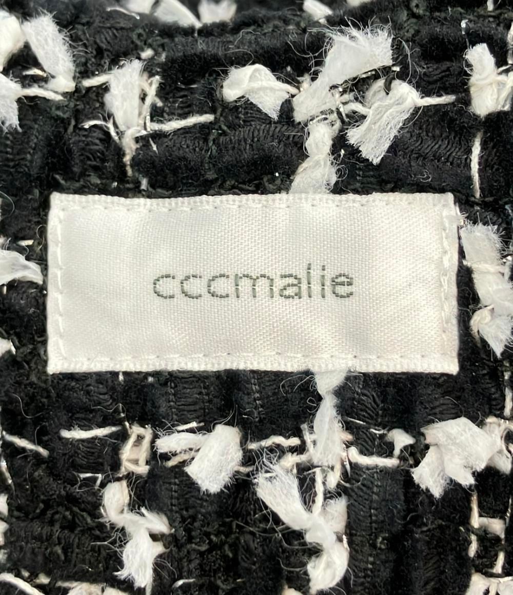 美品 シーマリー ツイード ロングジレ レディース cccmalie - メルカリ