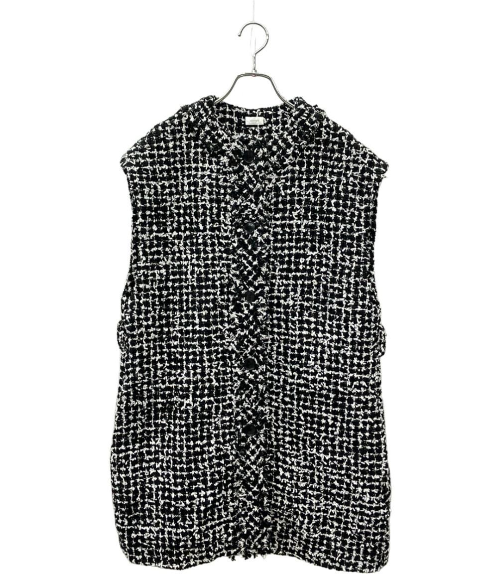 美品 シーマリー ツイード ロングジレ レディース cccmalie - メルカリ