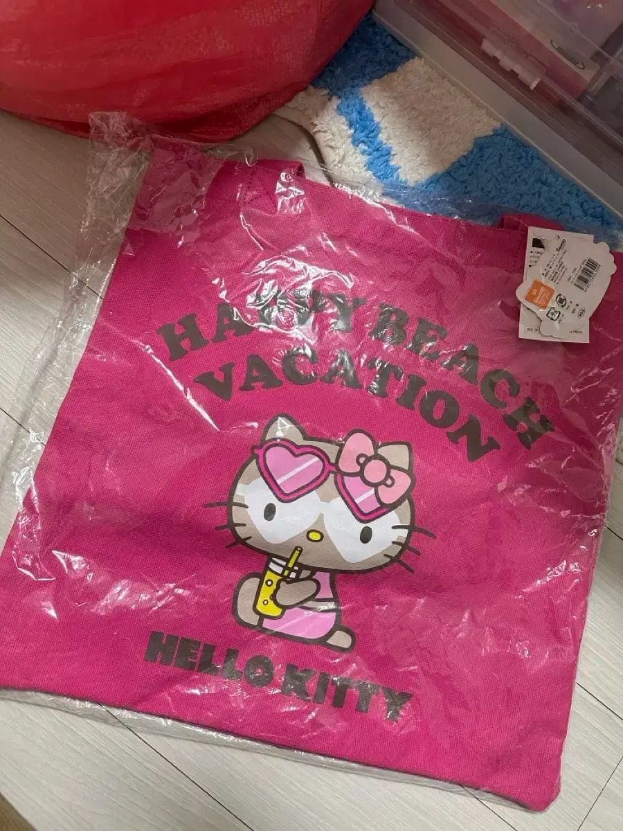 沖縄 タンニング ハローキティ エコバッグ
