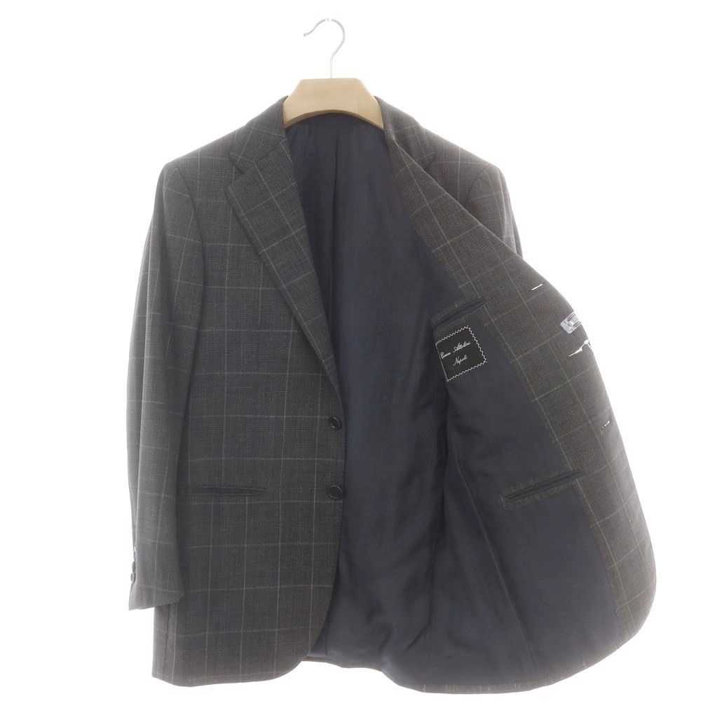 中古】チェーザレ アットリーニ Cesare Attolini ウール チェック 3つ