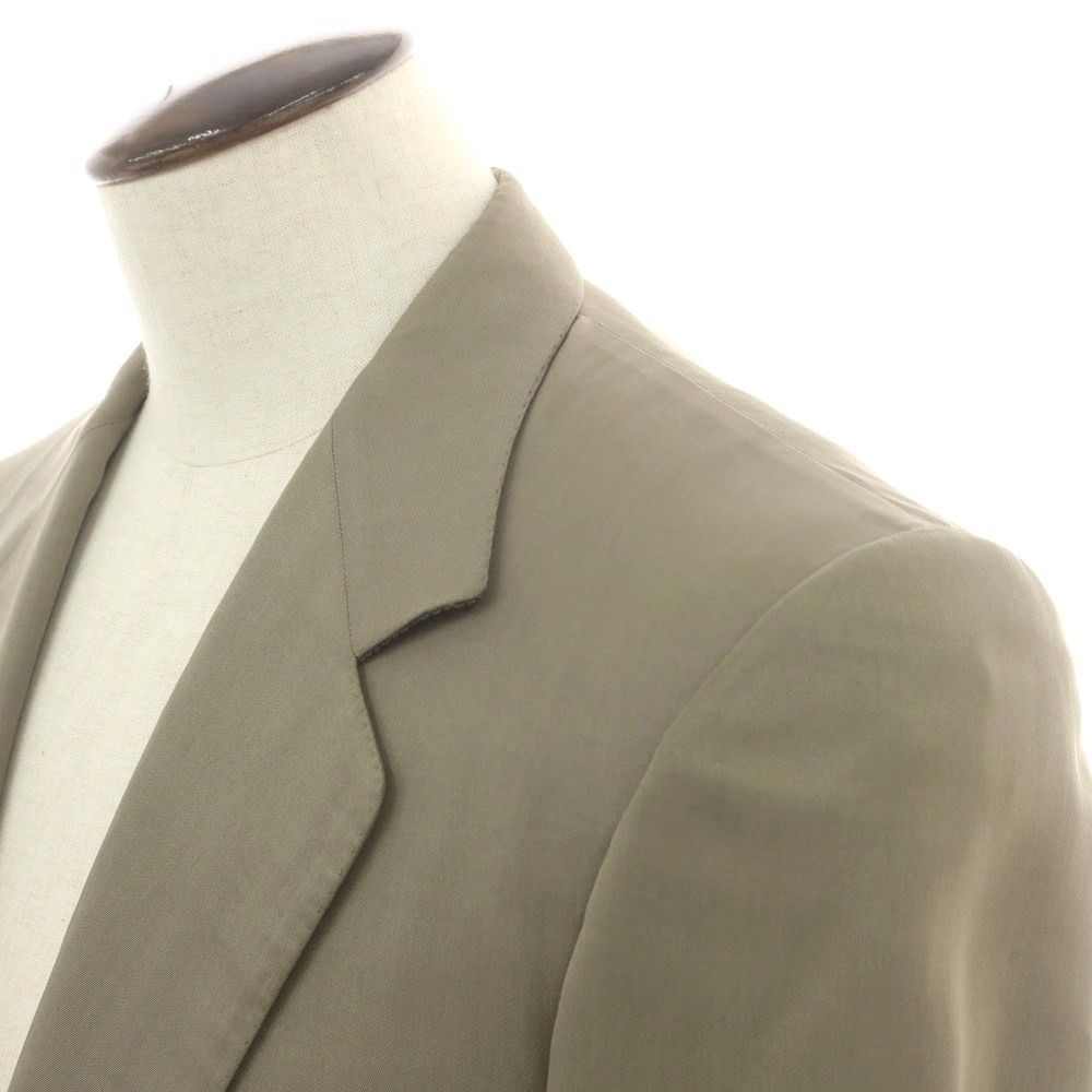 ブリオーニ Brioni シルク 2つボタンスーツ カーキ サイズ50 メンズ