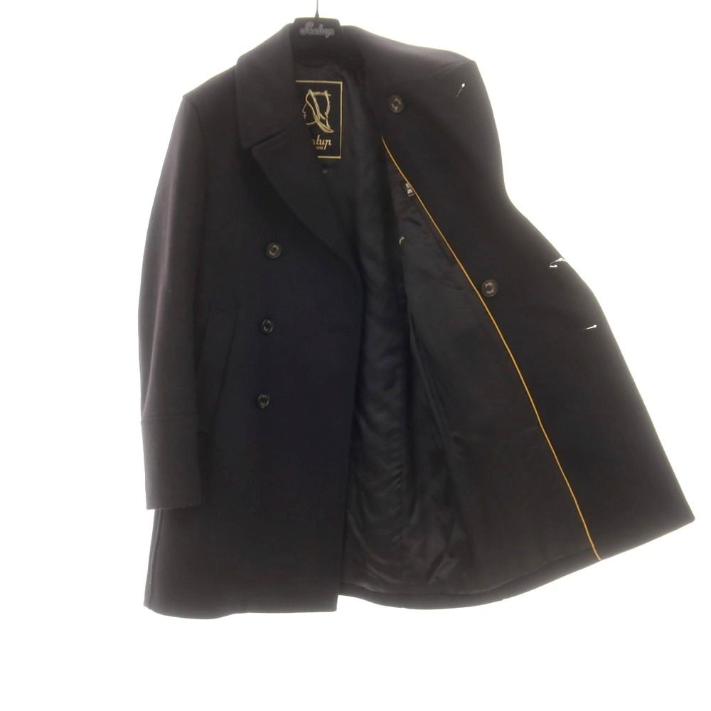 中古】シーラップ Sealup GENOVA ウール ピーコート ブラック【サイズ